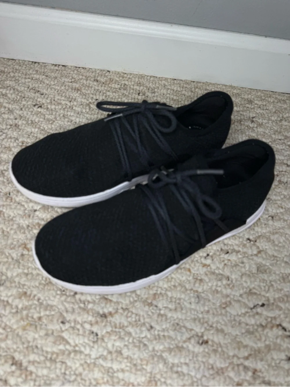 Vessi Cityscape Lace Up Sneakers in Black Women’s Size 8 Waterproof Sneakers